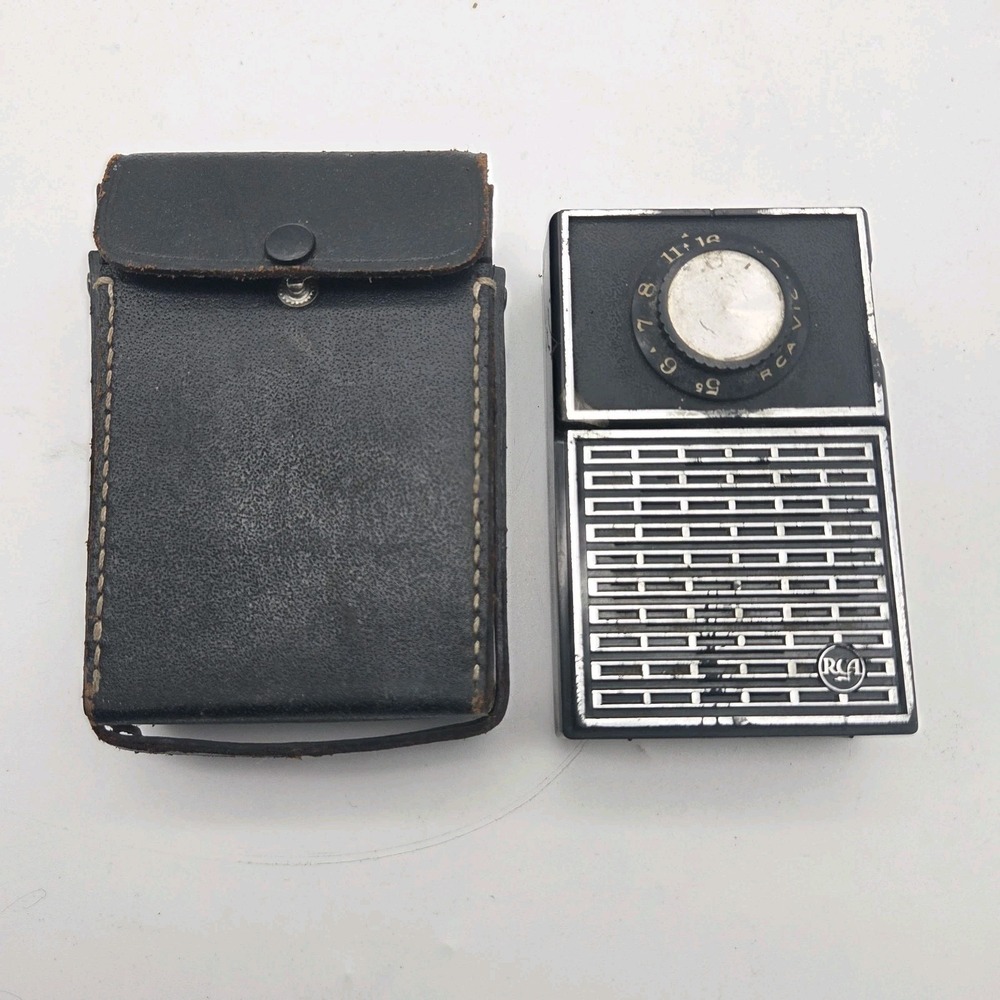 RARE 1960s RCA Victor Model 4RH11 Pocket Transistor Radio ~ Untested Impac